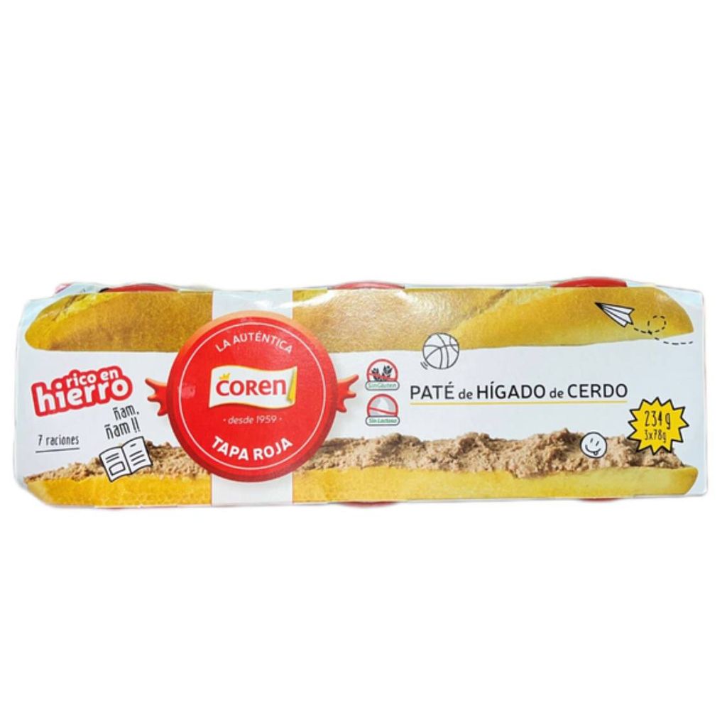 Pate heo 3x78g Coren