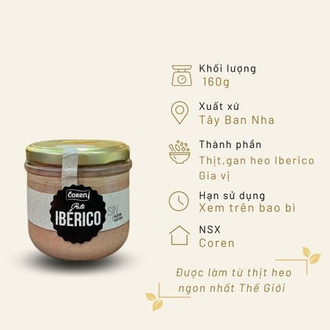 Pate heo Iberico 160g Coren