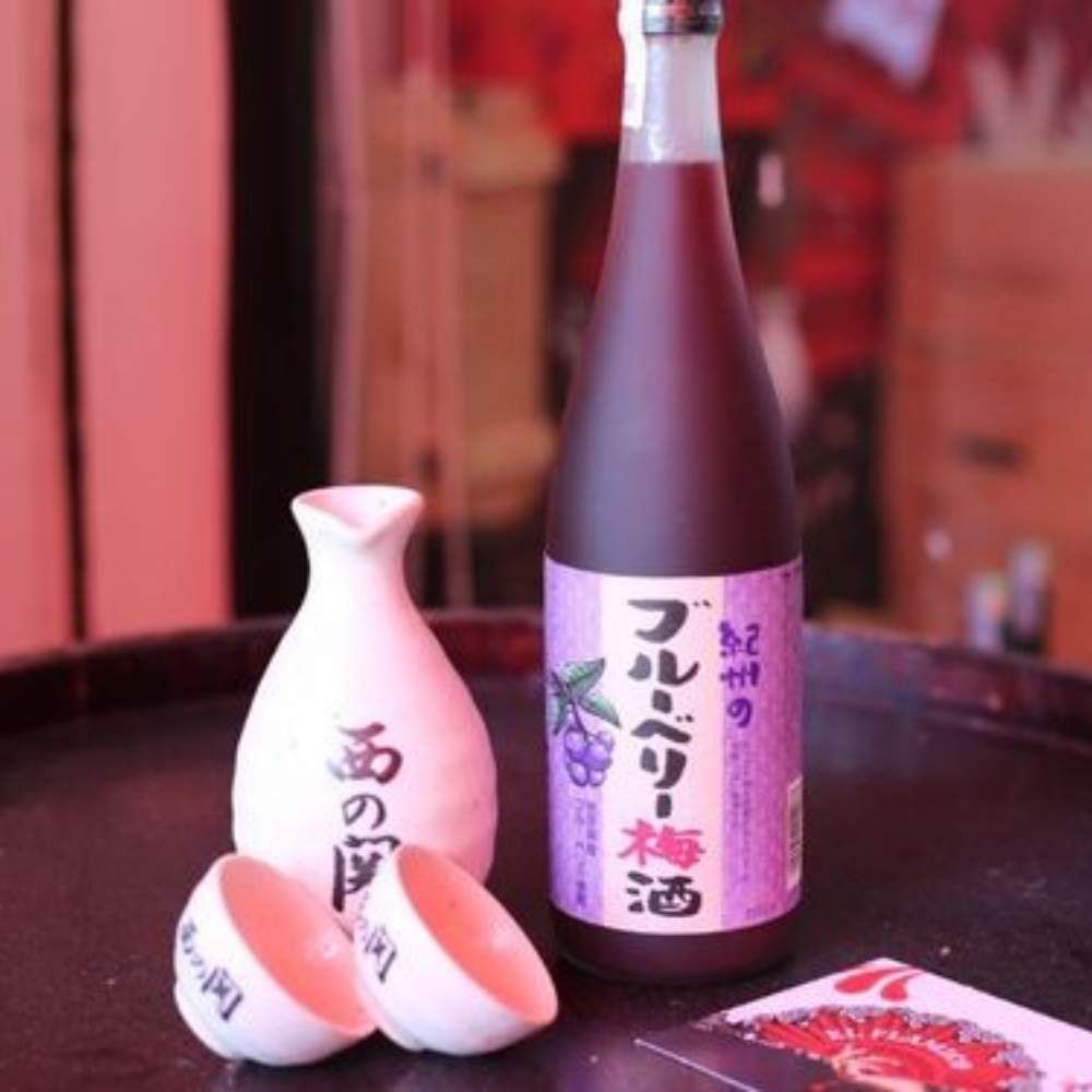 Rượu mơ Nhật Bản Nakano Blueberry vị việt quất 720ml 12%