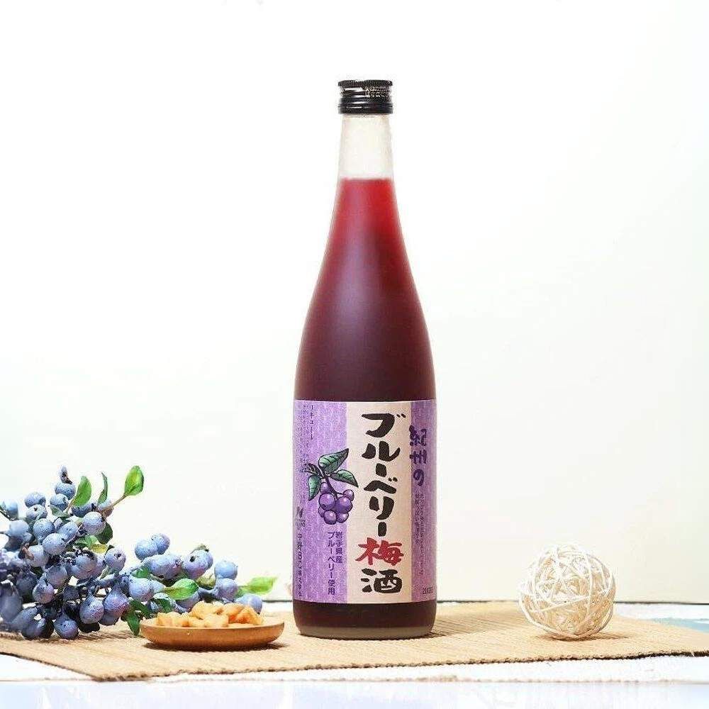 Rượu mơ Nhật Bản Nakano Blueberry vị việt quất 720ml 12%
