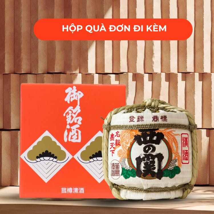 Rượu Sake Nishinoseki Hana Barrel 70 Futsushu 1800ml 15%