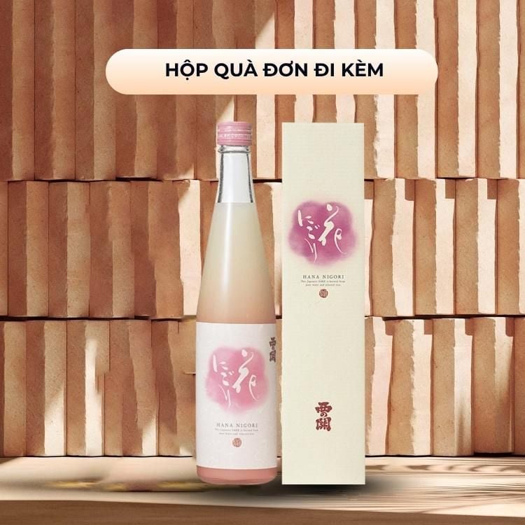 Rượu Sake Nishinoseki Hana - Nigori 70 Futsushu 500ml 15%