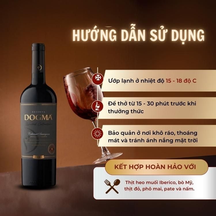 Rượu vang đỏ Dogma Reserva Cabernet Sauvignon 13.5%