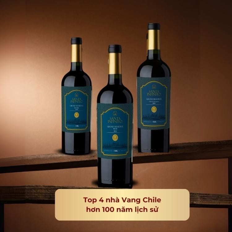 Rượu vang đỏ Chile Santa Infinito Grand Reserve Merlot 14% Central Valley 2016