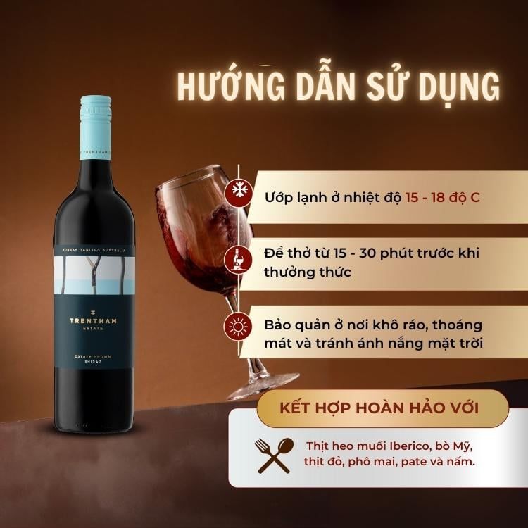 Rượu vang đỏ Úc Estate Shiraz 14% 2022