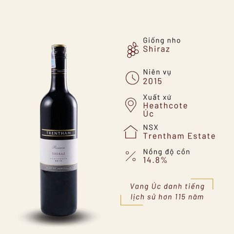 Rượu vang đỏ Úc Family Reserve Shiraz Heathcote 14.8% Heathcote 2015