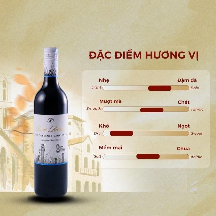 Rượu vang đỏ Úc River Retreat Cabernet Sauvignon 13% Murray Darling 2023