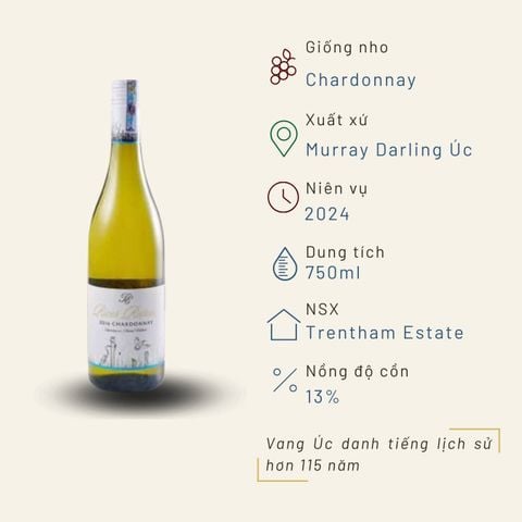 Rượu vang trắng Úc River Retreat Chardonnay 13% New South Wales 2024