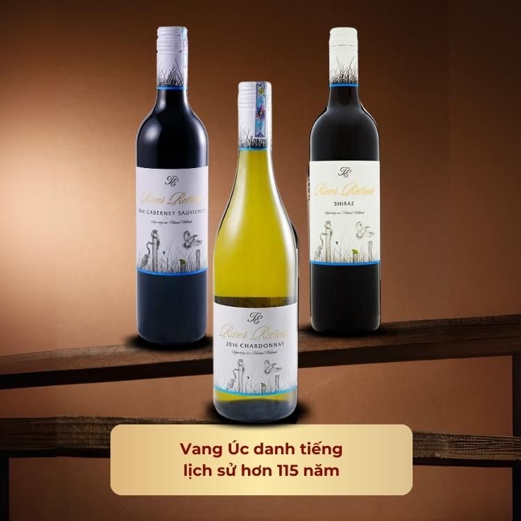 Rượu vang đỏ Úc River Retreat Merlot 13.5% Murray Darling 2022