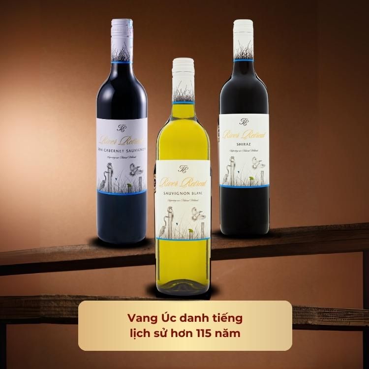 Rượu vang đỏ Úc River Retreat Shiraz 14% Murray Darling 2022
