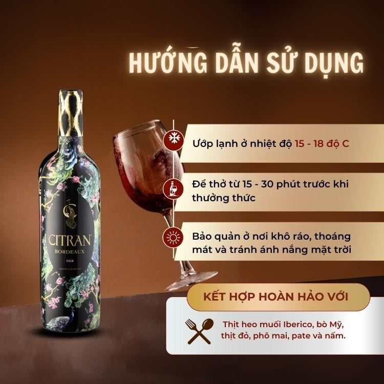 Rượu vang Citran Bordeaux Superieur 2020 Limited Edition
