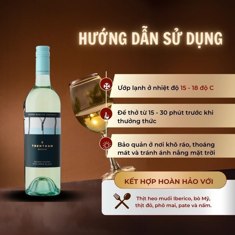 Rượu vang trắng Úc Estate Sauvignon Blanc 12% Murray Darling 2022