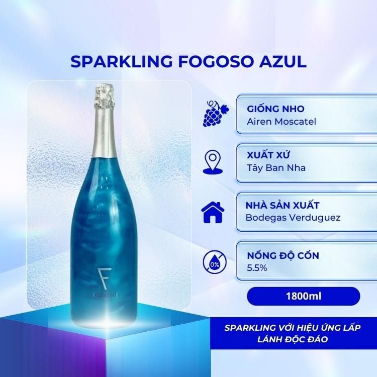 Sparkling Fogoso Azul 1.5L 5.5%