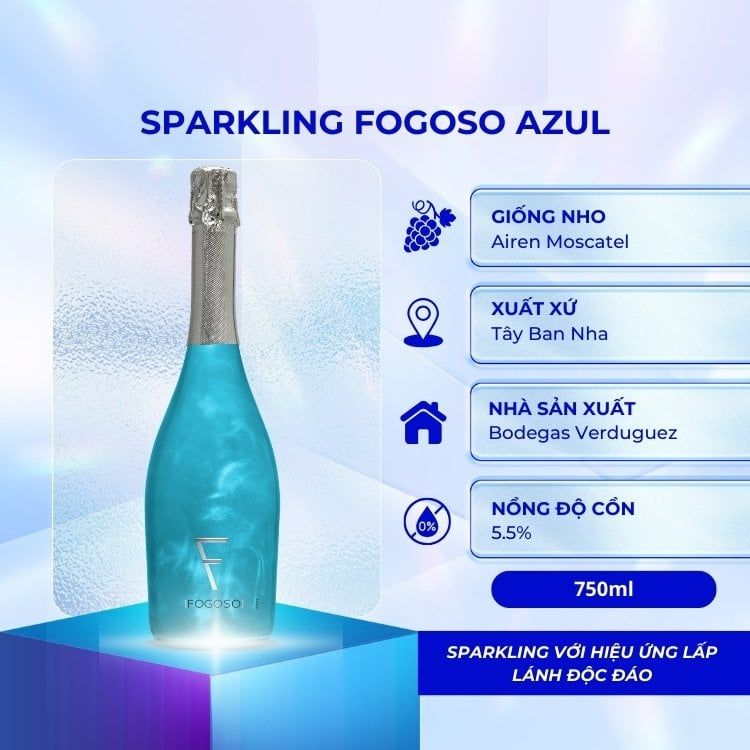 Sparkling Fogoso Azul 750ml 5.5%