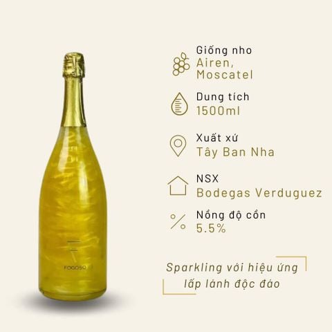 Sparkling Fogoso Oro 1.5L 5.5%