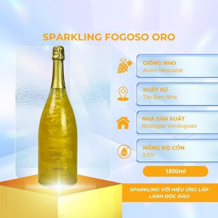 Sparkling Fogoso Oro 1.5L 5.5%