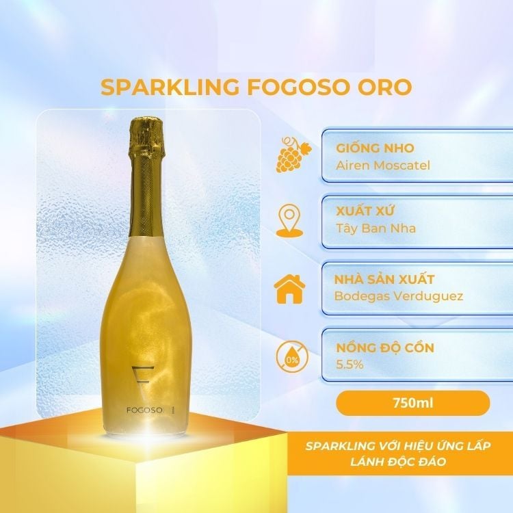 Sparkling Fogoso Oro 750ml 5.5%