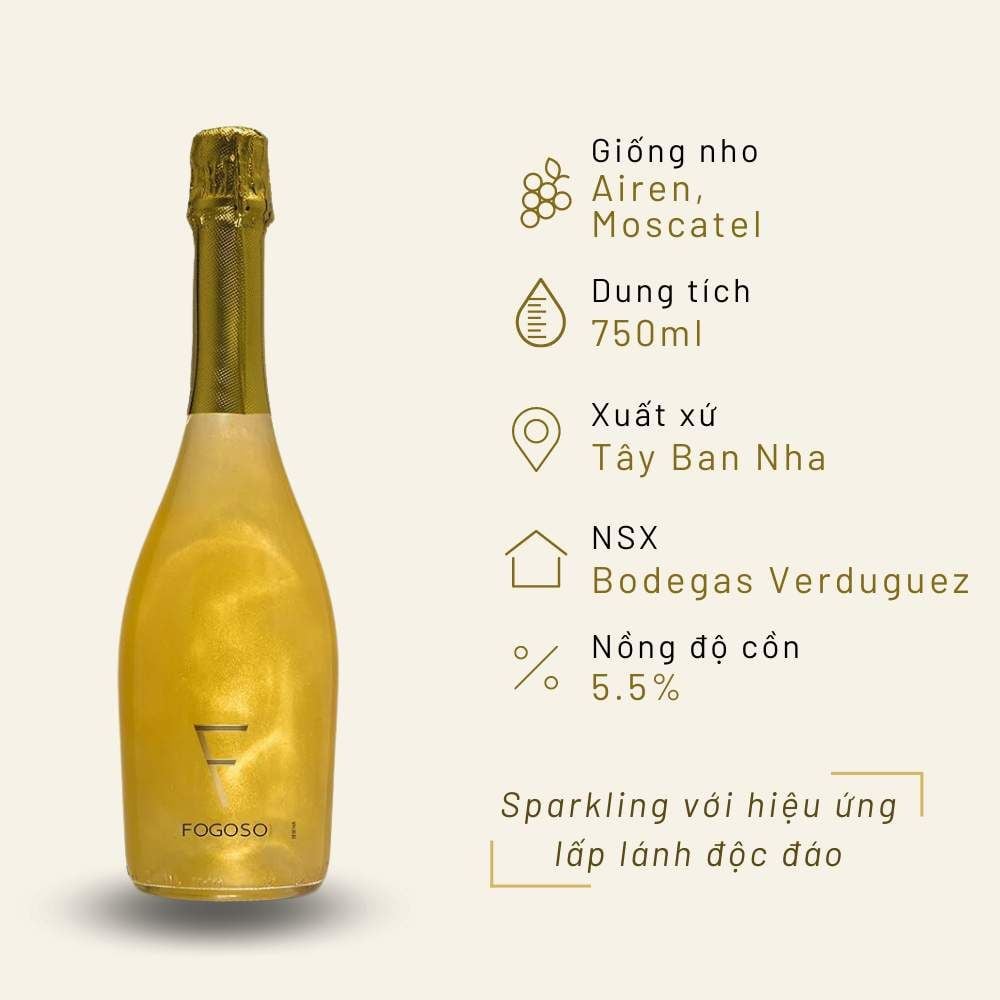 Sparkling Fogoso Oro 750ml 5.5%