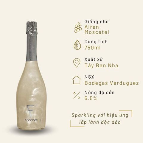 Sparkling Fogoso Plata 750ml 5.5%