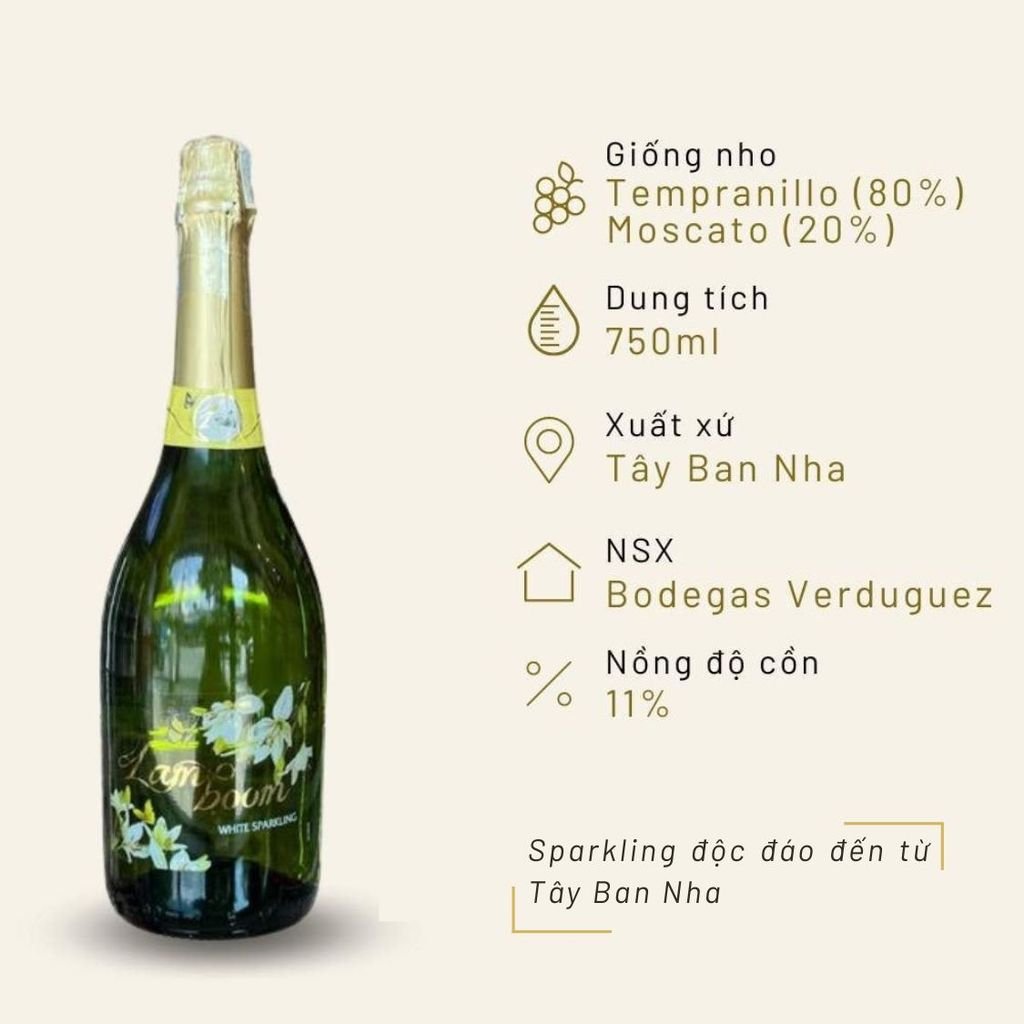 Sparkling Lamboom White 750ml 11%