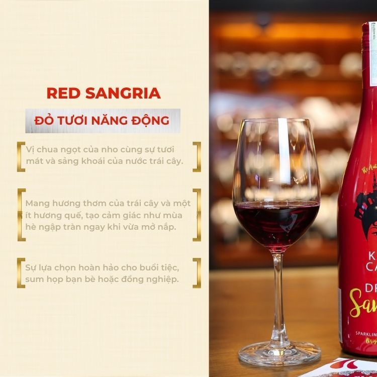 Nước trái cây lên men The Authentic Red Sangria 250ml 6.5%