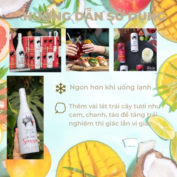 Nước trái cây lên men The Authentic White Sangria 750ml 6.5%
