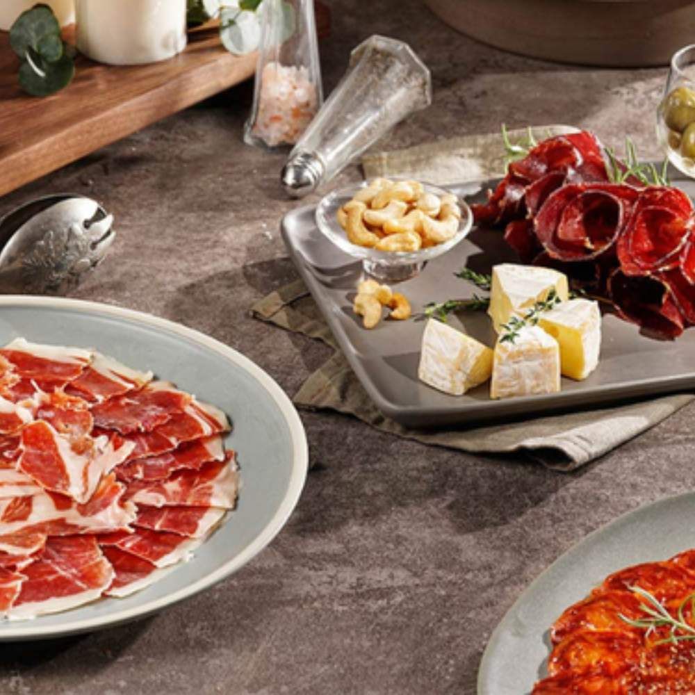 Thịt heo muối Iberico mix 3 cắt lát khay 100g