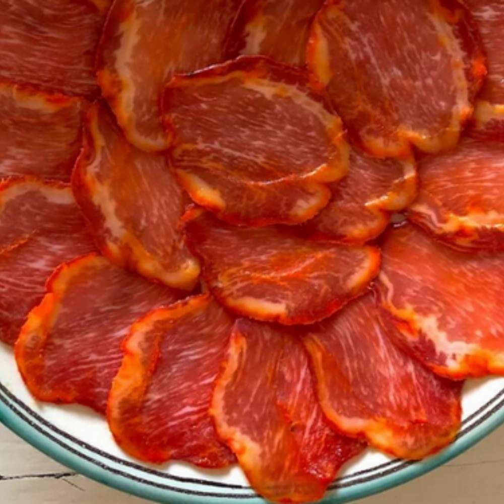 Thịt lưng Iberico Bellota Montesano muối 36 tháng cắt lát túi 100g