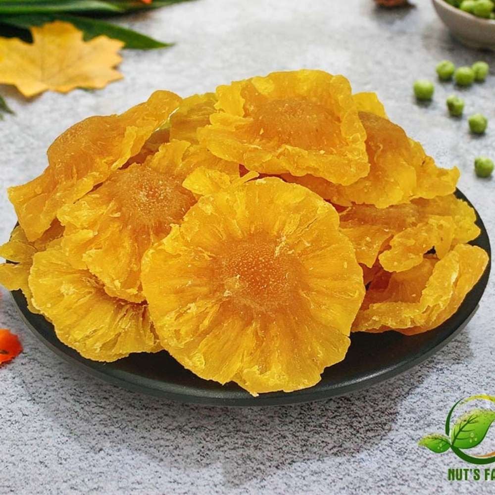 Thơm sấy dẻo Tinh Hoa Toàn Cầu hũ thuỷ tinh 120g