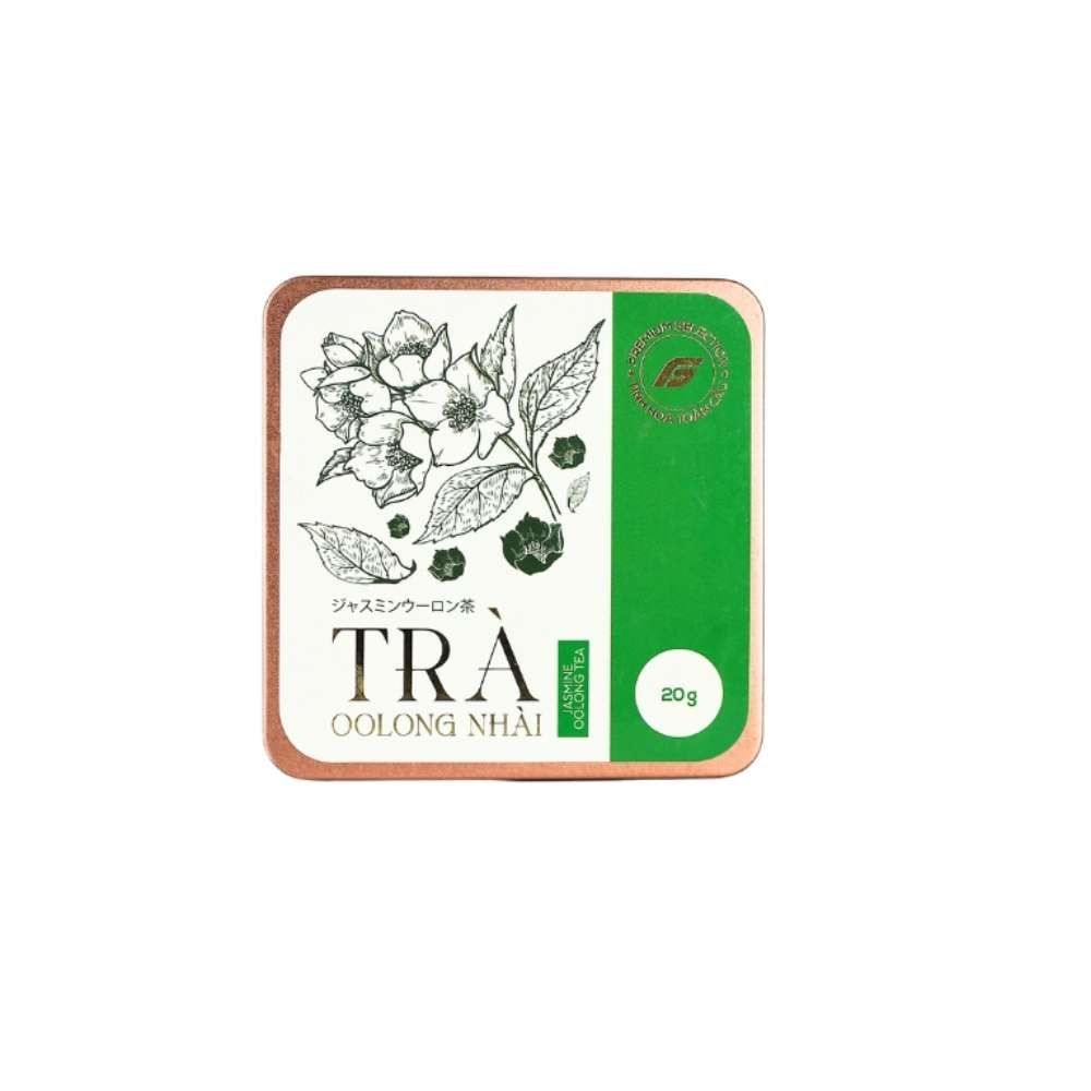 Trà oolong nhài Tinh Hoa Toàn Cầu hộp thiếc 20g