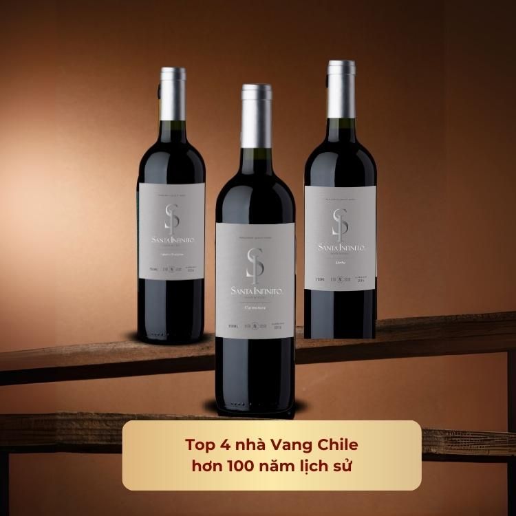 Rượu vang đỏ Chile Santa Infinito Varietal Cabernet Sauvignon 13.5% Central Valley 2016