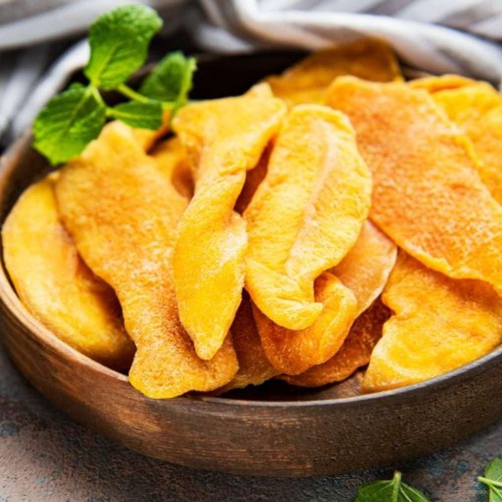 Xoài sấy muối ớt Tinh Hoa Toàn Cầu hũ thuỷ tinh 120g