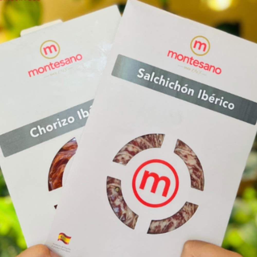 Xúc xích cay Iberico Cebo Chorizo cắt lát túi 100g