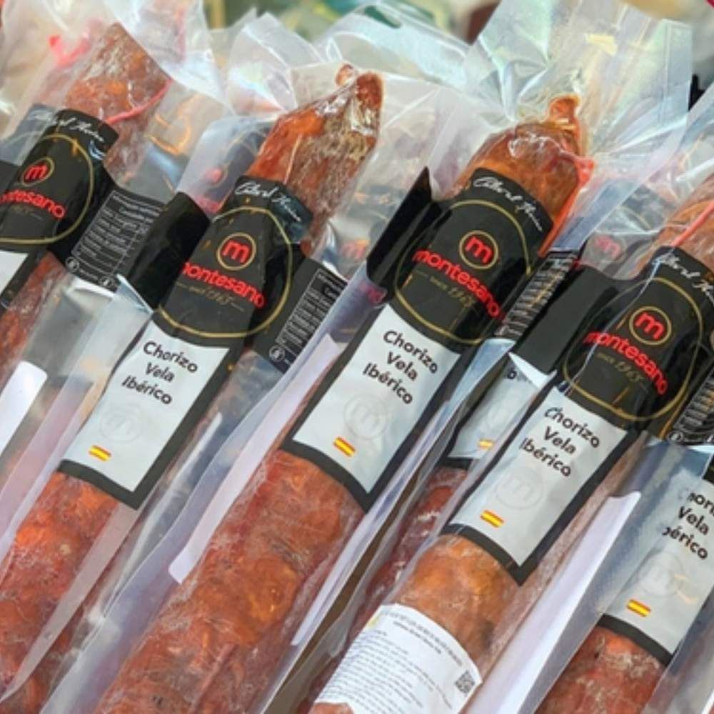 Xúc xích cay Iberico Cebo Chorizo muối nguyên cây túi 275g