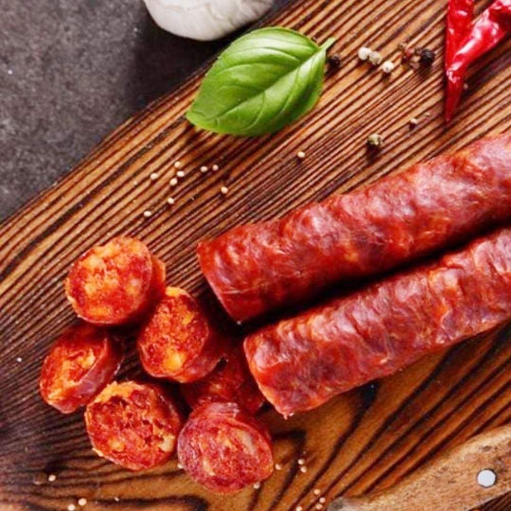Xúc xích cay Iberico Cebo Chorizo muối nguyên cây túi 520g - 650g