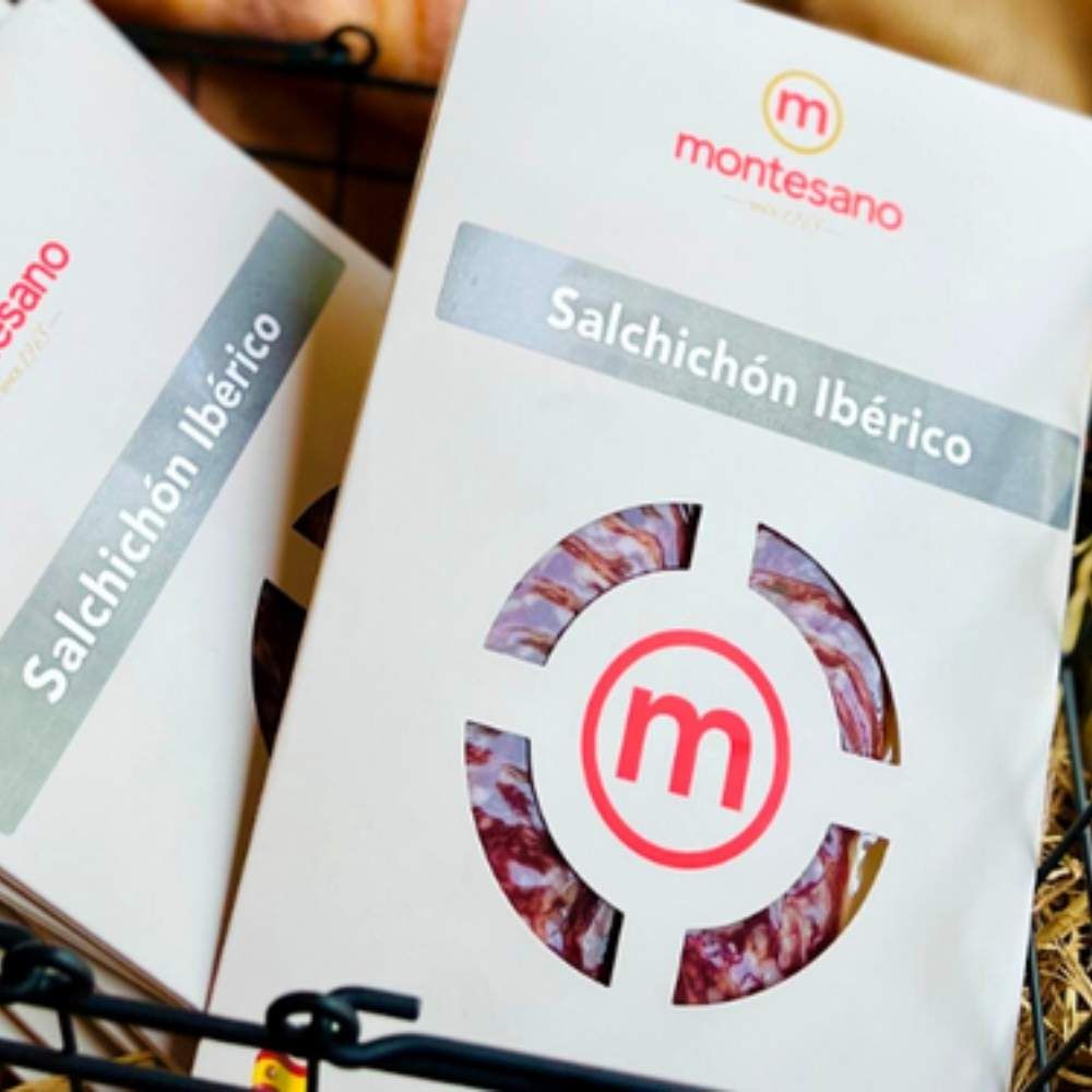 Xúc xích Iberico Cebo Salchichon cắt lát túi 100g