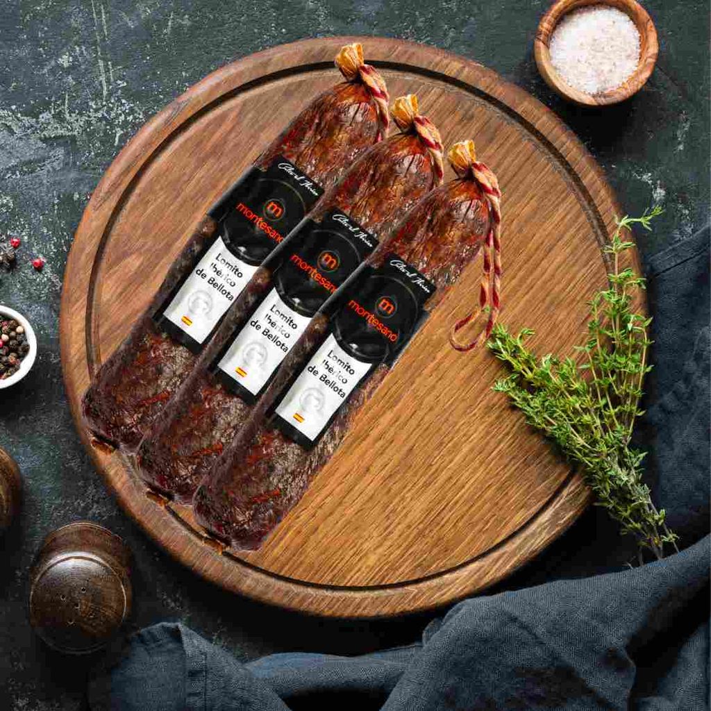 Xúc xích heo đen Lomito Bellota Iberico Bellota Montesano