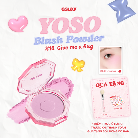  GSLAY YOSO Blush Powder - 10. Give me a hug 