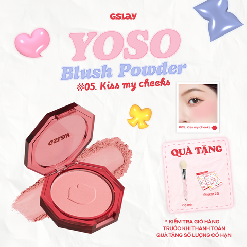  GSLAY YOSO Blush Powder - 05. Kiss my cheeks 