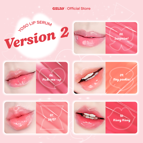  Combo Phấn má hồng GSLAY YOSO Blush Powder & Son dưỡng có màu GSLAY YOSO Lip Serum & Cọ má hồng GSLAY YOSO Cheek Brush 