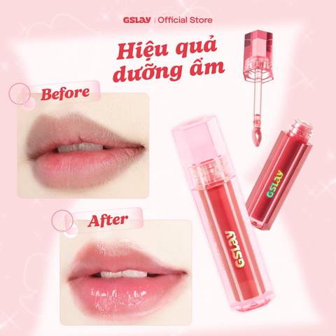  Combo Phấn má hồng GSLAY YOSO Blush Powder & Son dưỡng có màu GSLAY YOSO Lip Serum & Cọ má hồng GSLAY YOSO Cheek Brush 
