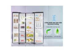 Tủ lạnh Samsung Inverter 655 lít Side by Side RS62R5001B4/SV