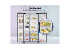 Tủ lạnh Samsung Inverter 655 lít Side by Side RS62R5001B4/SV