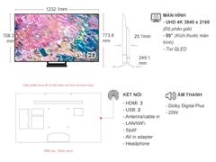 Smart Tivi QLED 4K 55 inch Samsung QA55Q60B