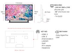 Smart Tivi QLED 4K 50 inch Samsung QA50Q60B