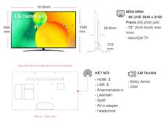 Smart Tivi NanoCell LG 4K 75 inch 75NANO76SQA