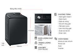 Máy Giặt Samsung Inverter 23 kg WA23A8377GV/SV