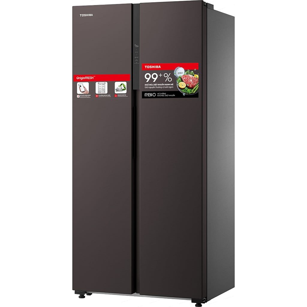 Tủ lạnh Toshiba Inverter 460 lít Side By Side GR-RS600WI-PMV(37)-SG