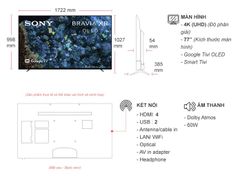 Google Tivi OLED Sony 4K 77 inch XR-77A80L