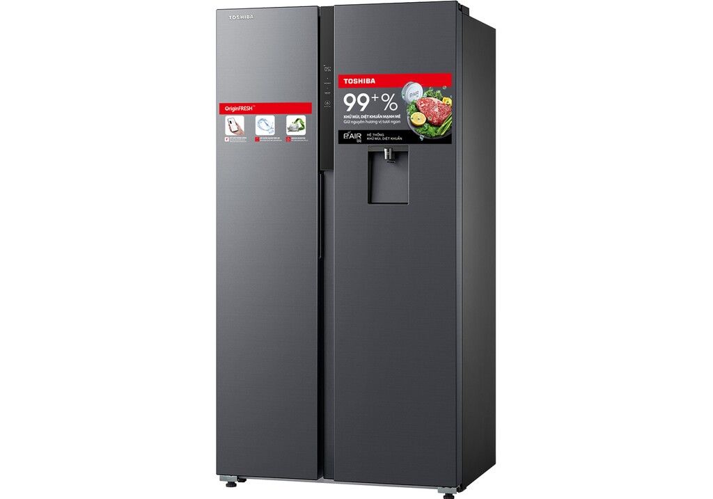 Tủ lạnh Toshiba Inverter 596 lít Side By Side GR-RS775WI-PMV(06)-MG